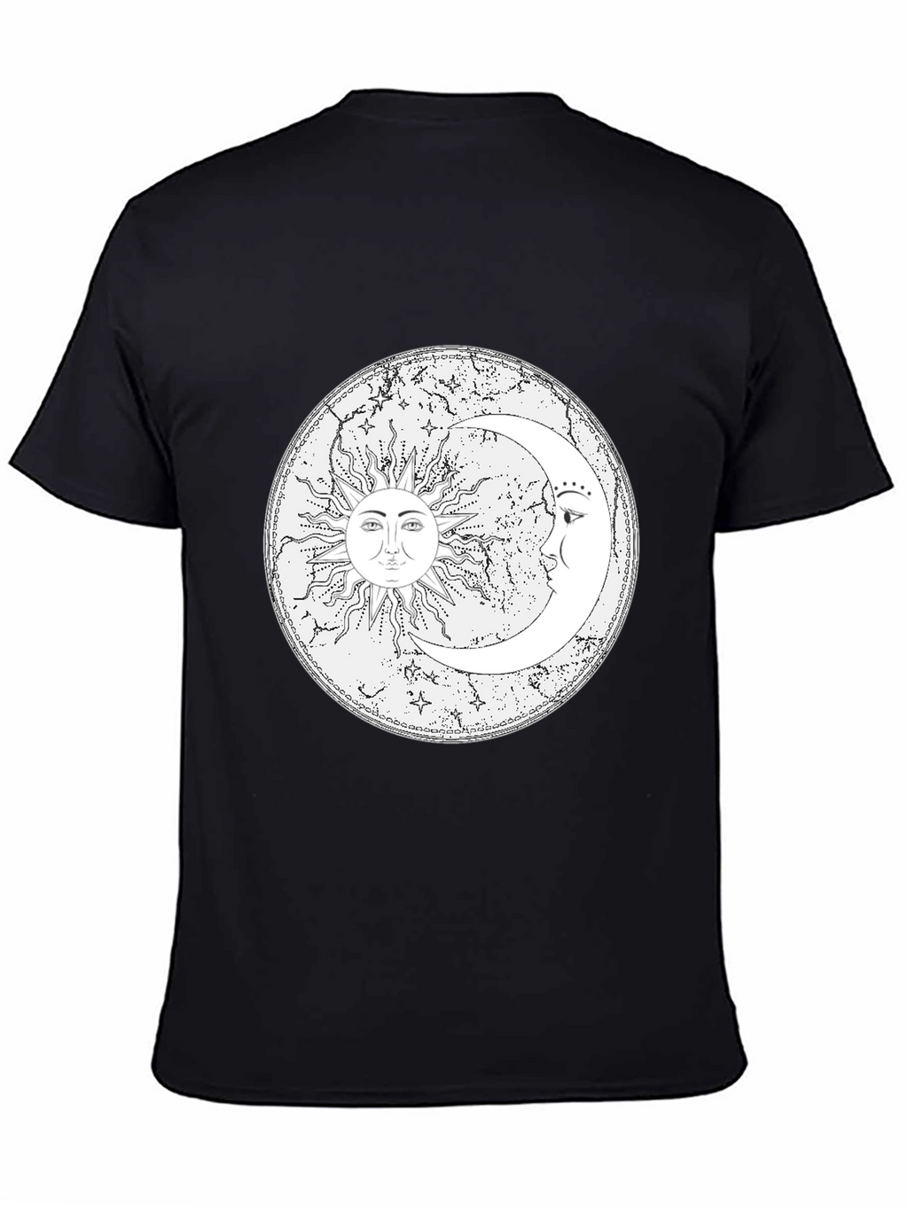 Sun & Moon Graphic Tee - Celestial Design