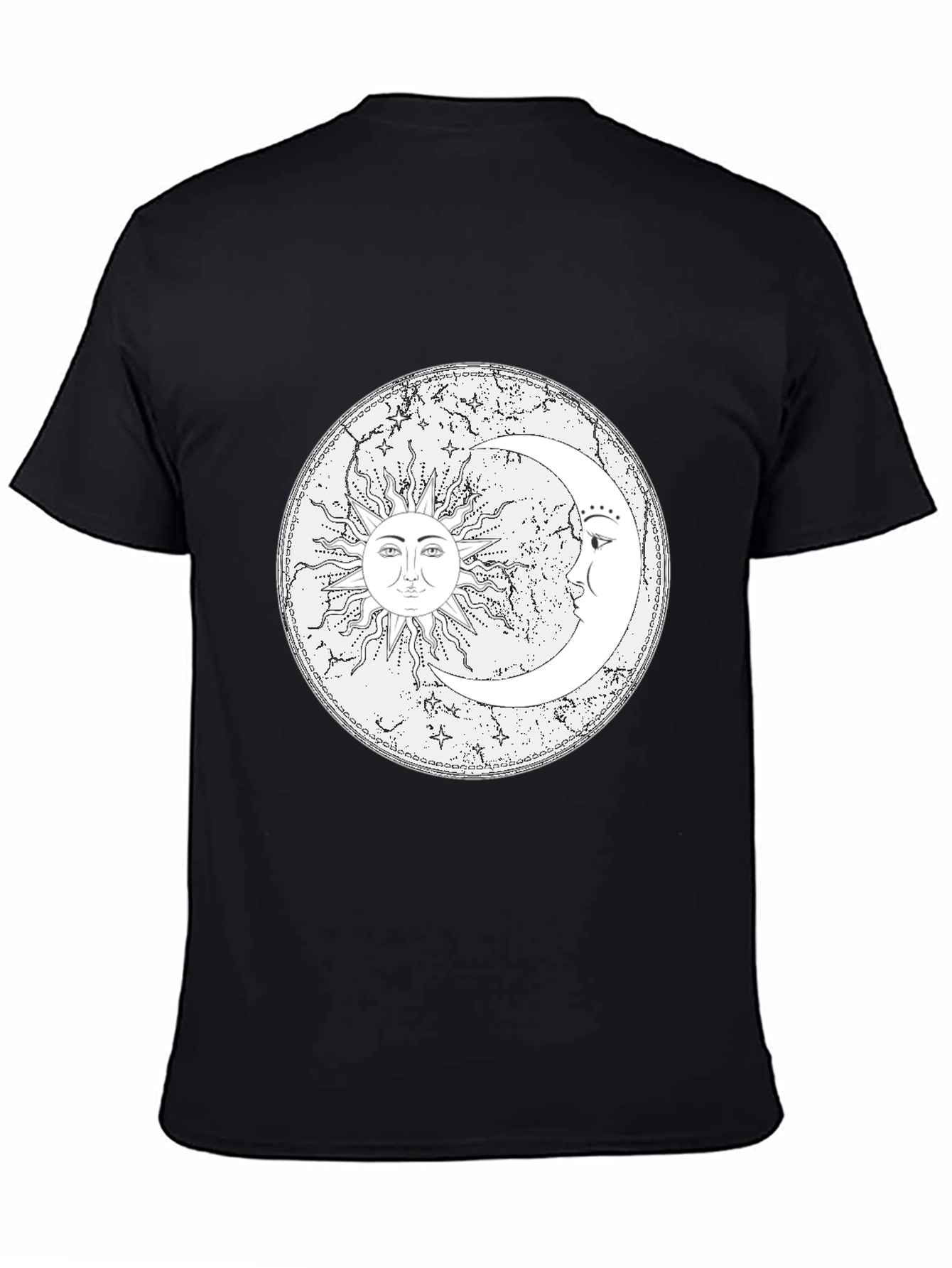 Sun & Moon Graphic Tee - Celestial Design