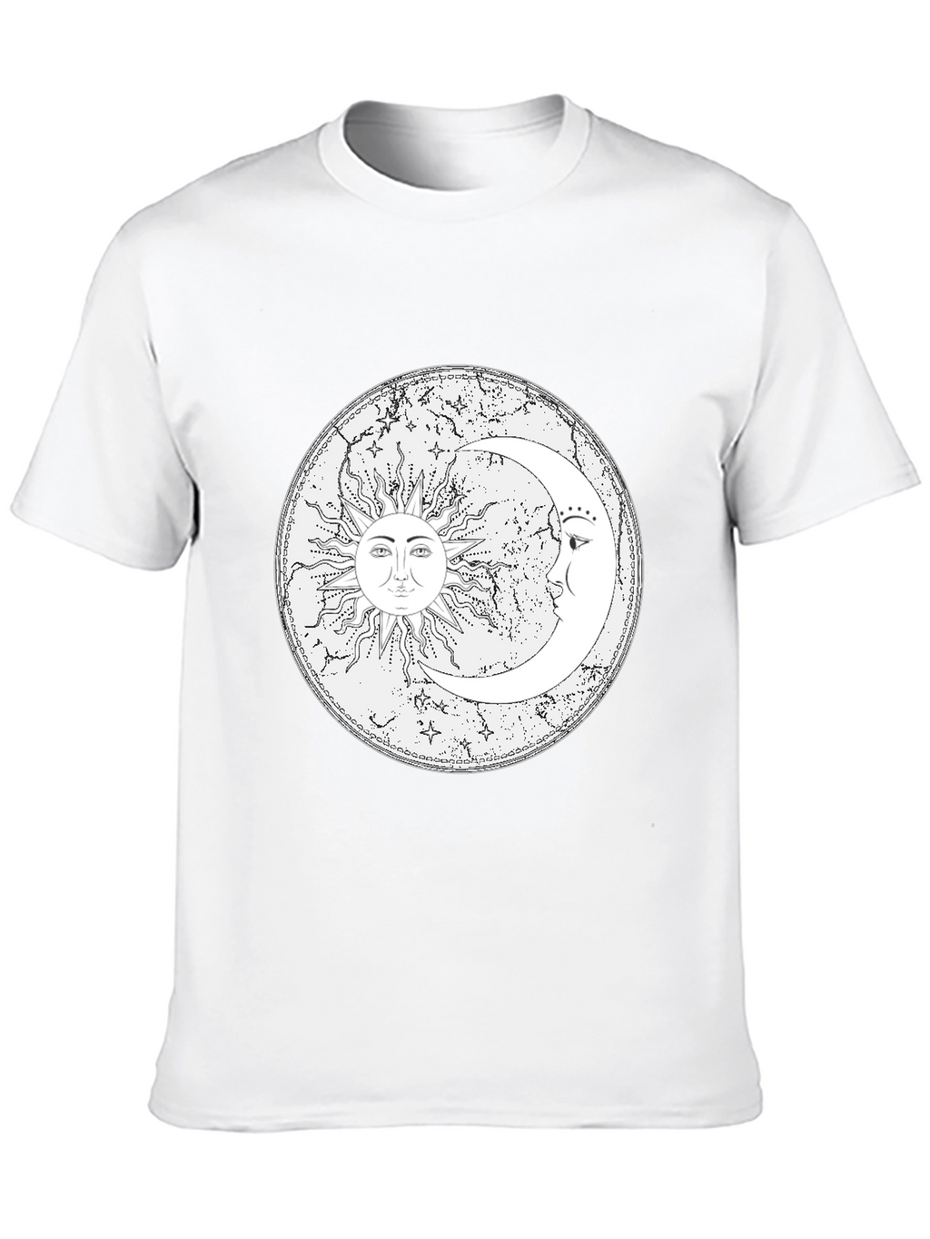 Sun & Moon Graphic Tee - Celestial Design