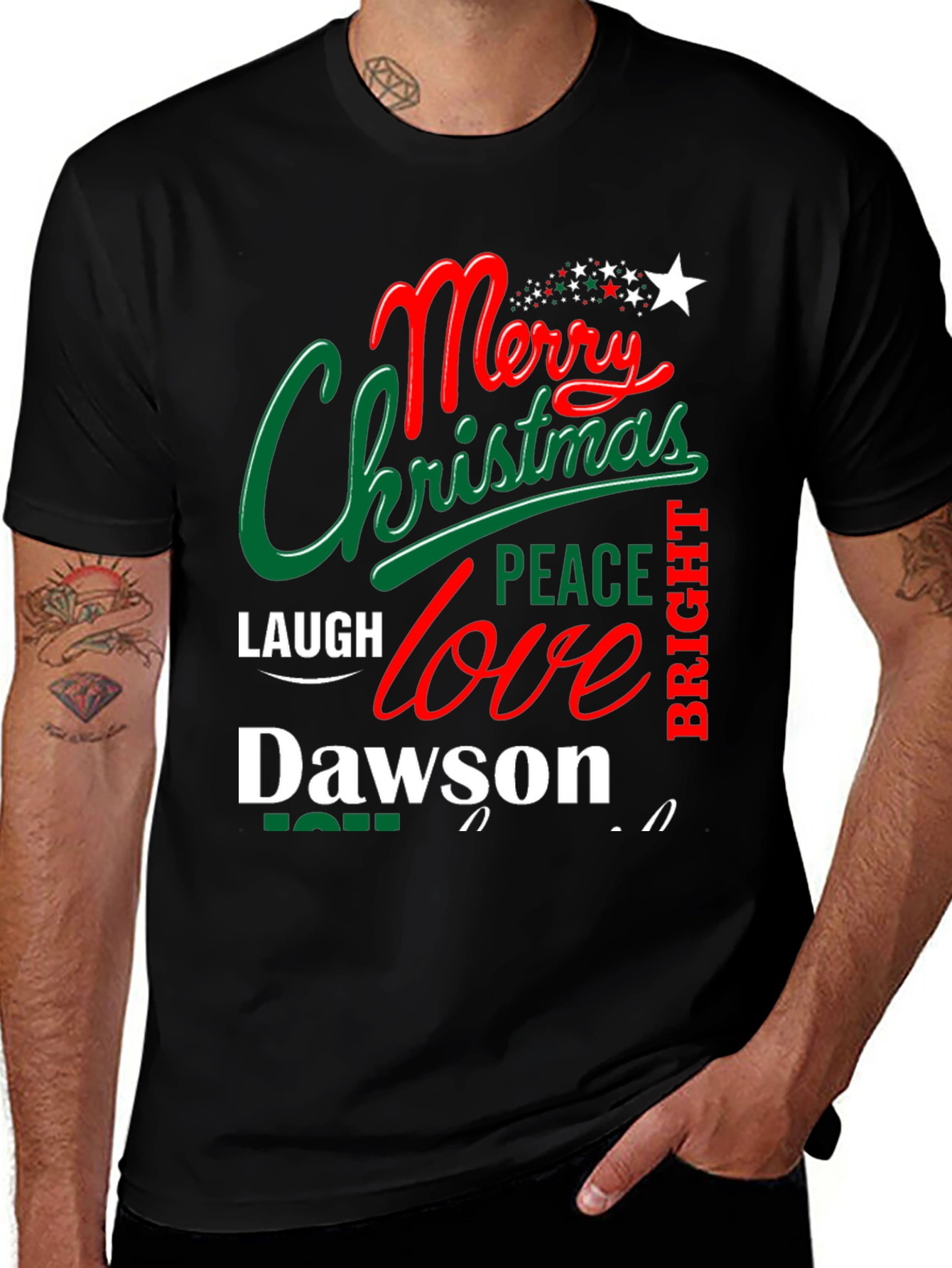 Merry Christmas Dawson T-Shirt Holiday Tee