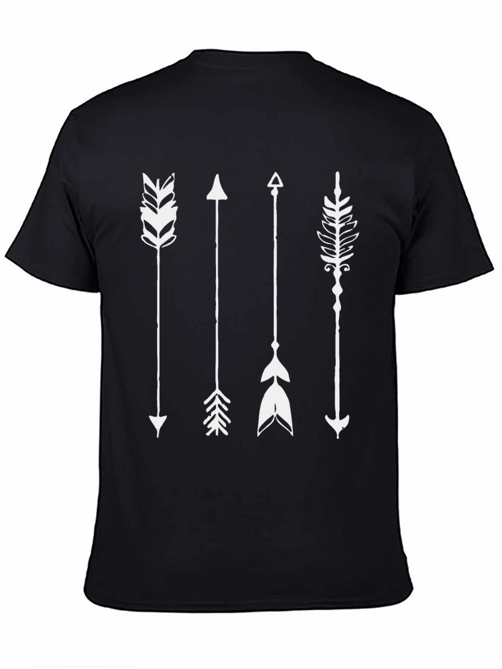 Mens Black Arrow Graphic T-Shirt
