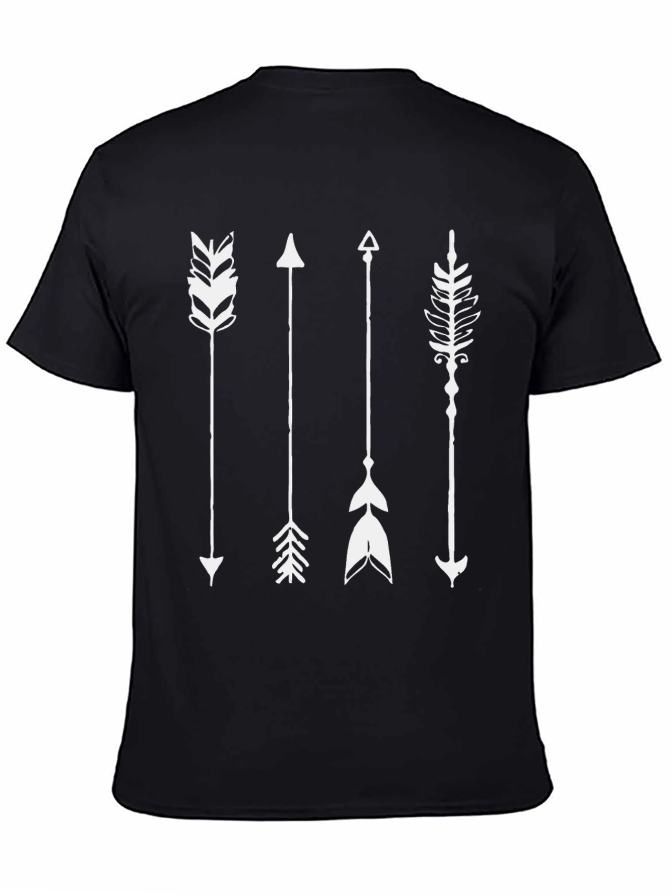 Mens Black Arrow Graphic T-Shirt