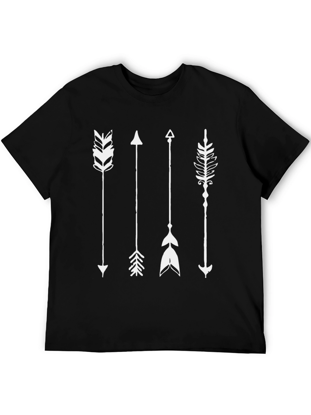Mens Black Arrow Graphic T-Shirt
