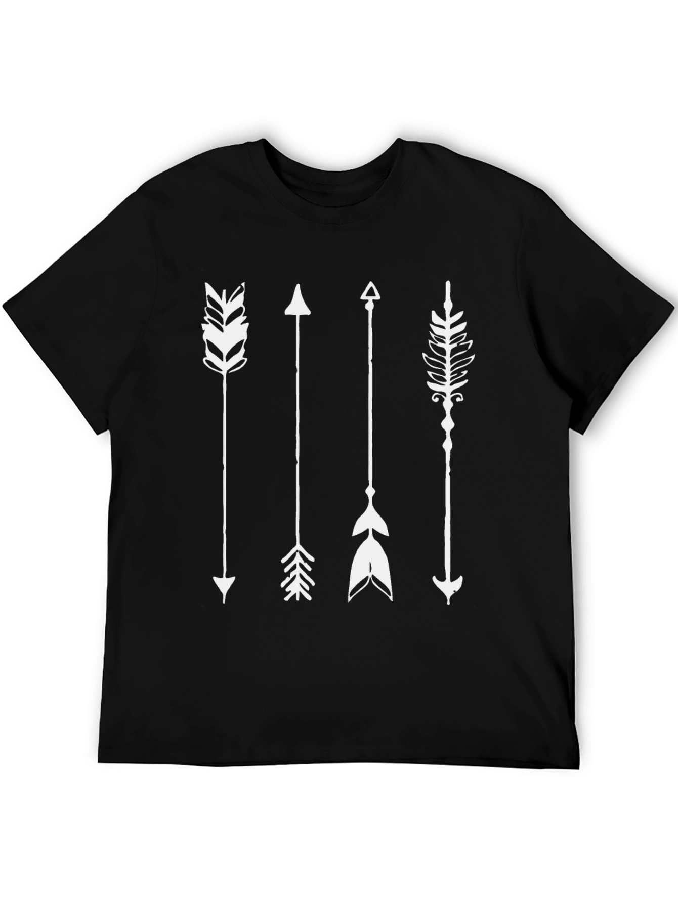 Mens Black Arrow Graphic T-Shirt