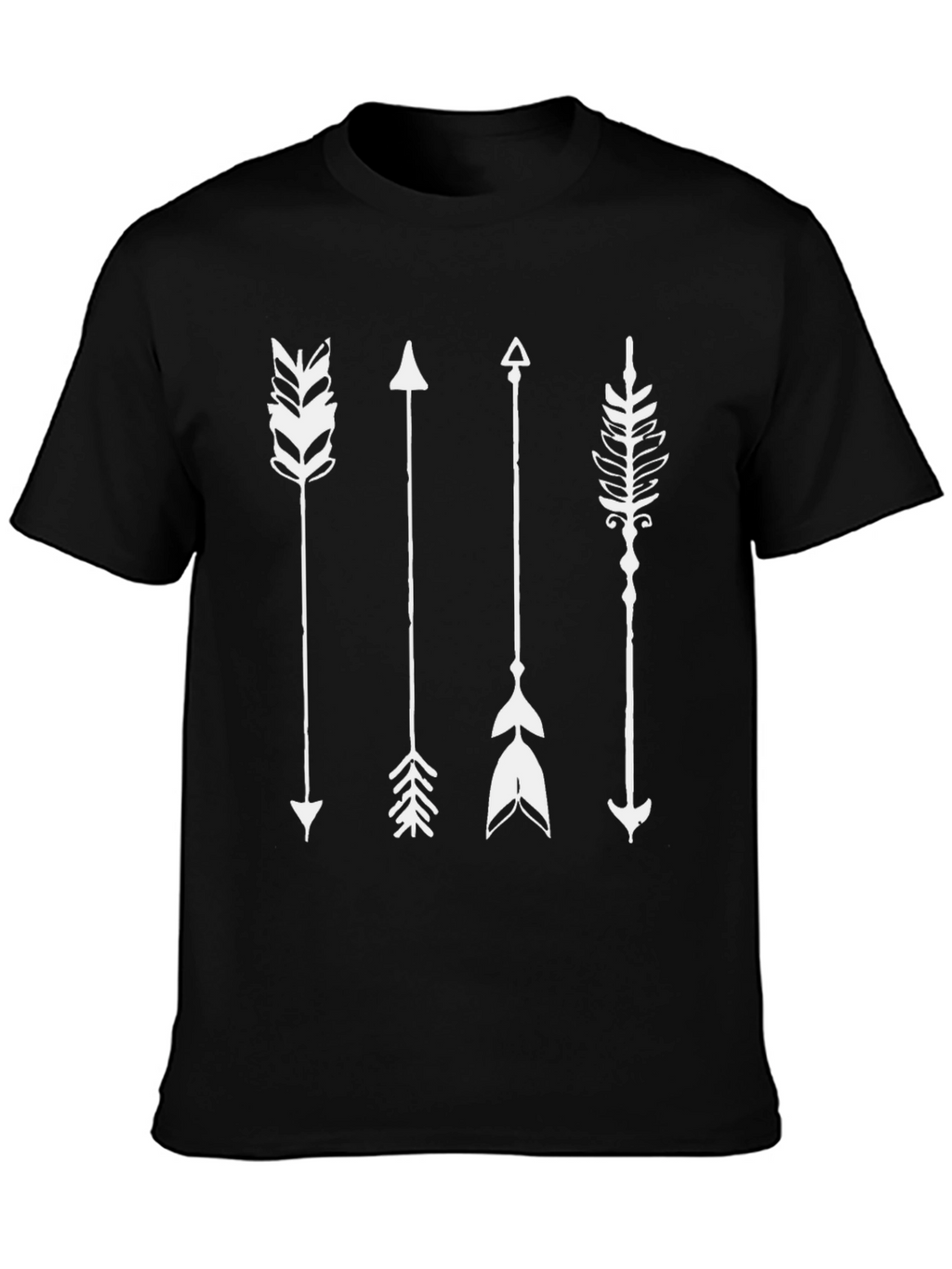 Mens Black Arrow Graphic T-Shirt