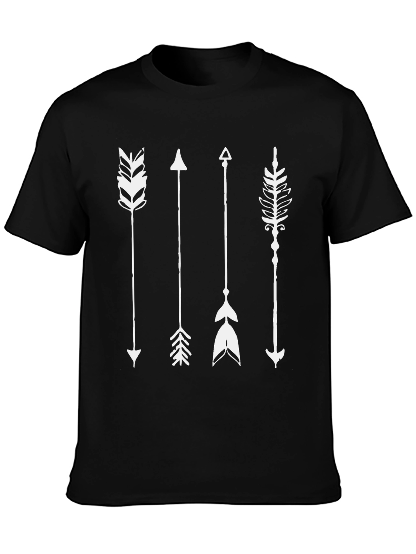 Mens Black Arrow Graphic T-Shirt