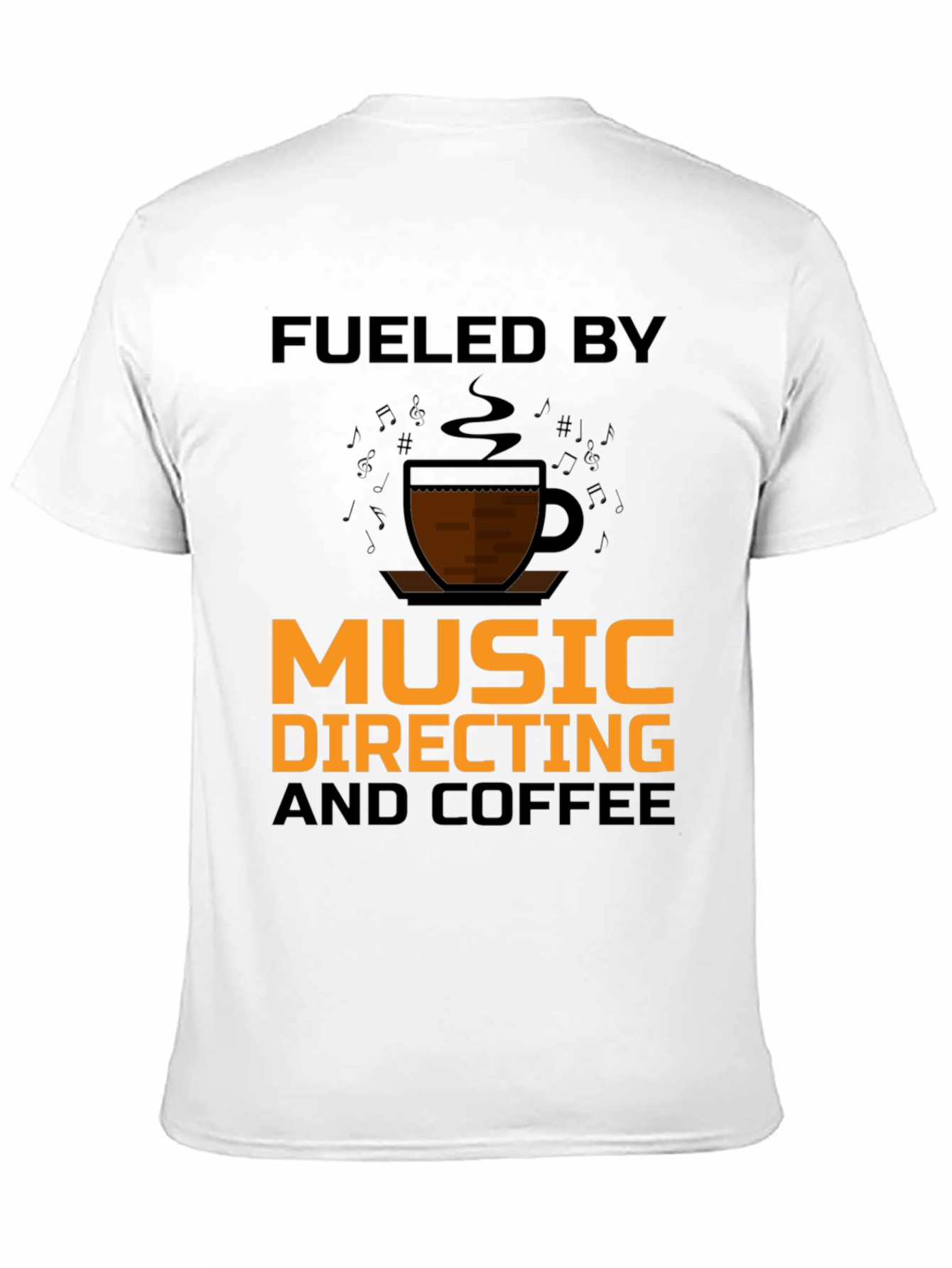 Music Directing & Coffee T-Shirt - Black