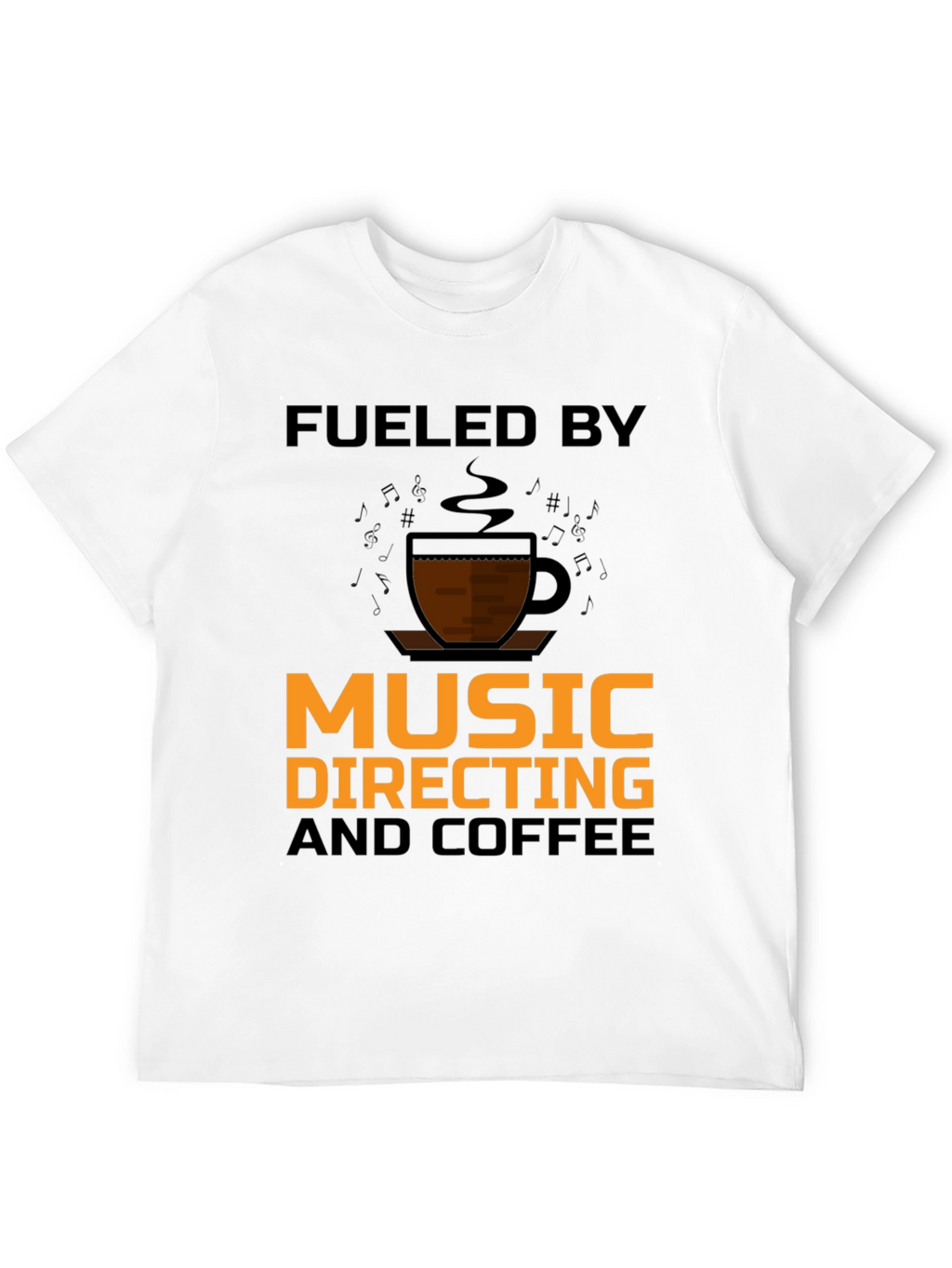Music Directing & Coffee T-Shirt - Black