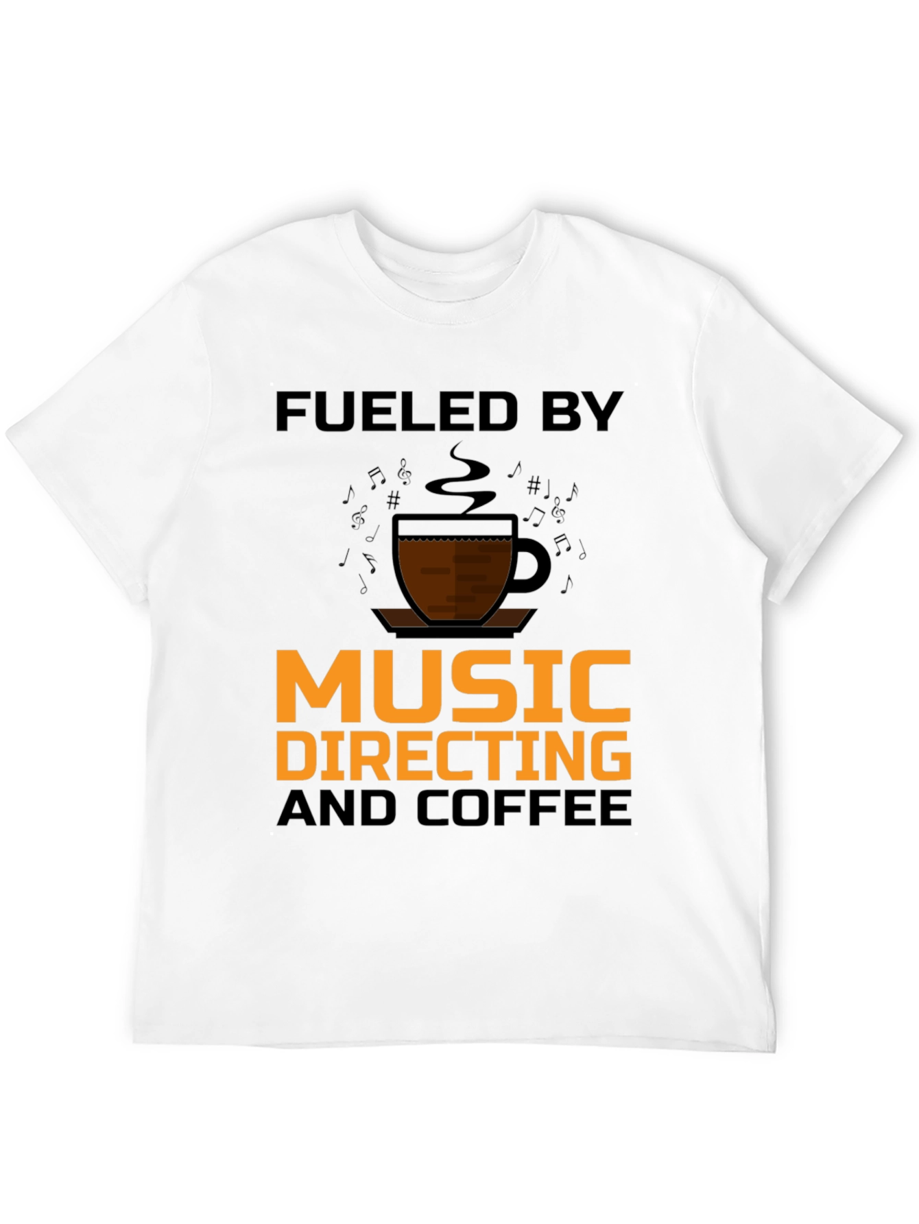 Music Directing & Coffee T-Shirt - Black