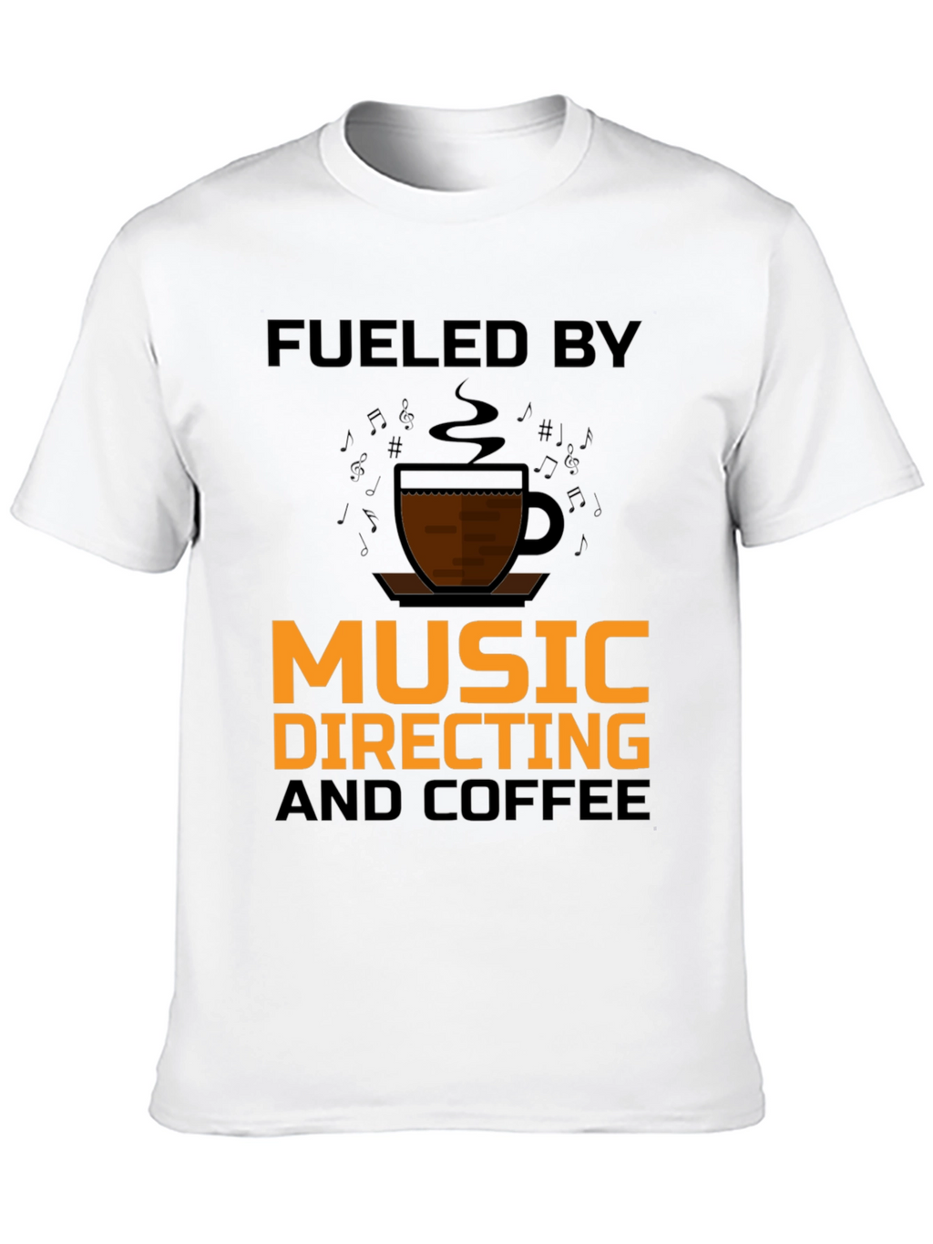 Music Directing & Coffee T-Shirt - Black