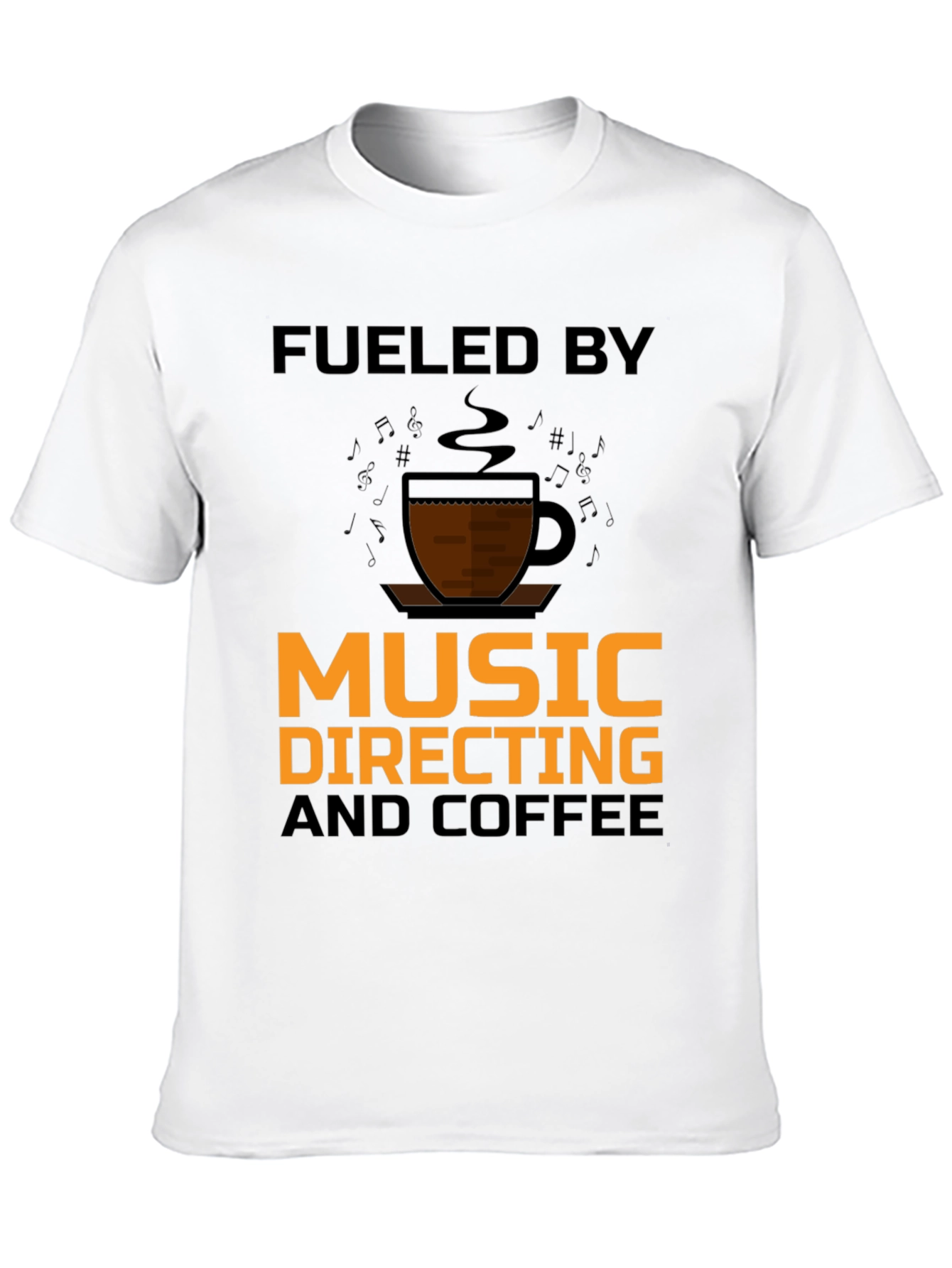 Music Directing & Coffee T-Shirt - Black
