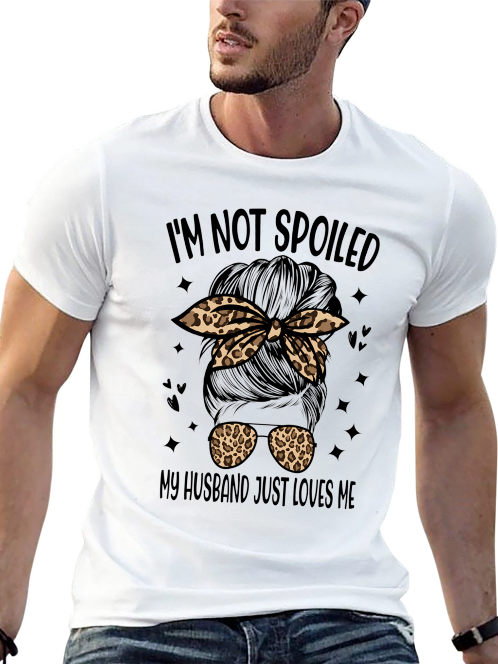 Im Not Spoiled Messy Bun T-Shirt