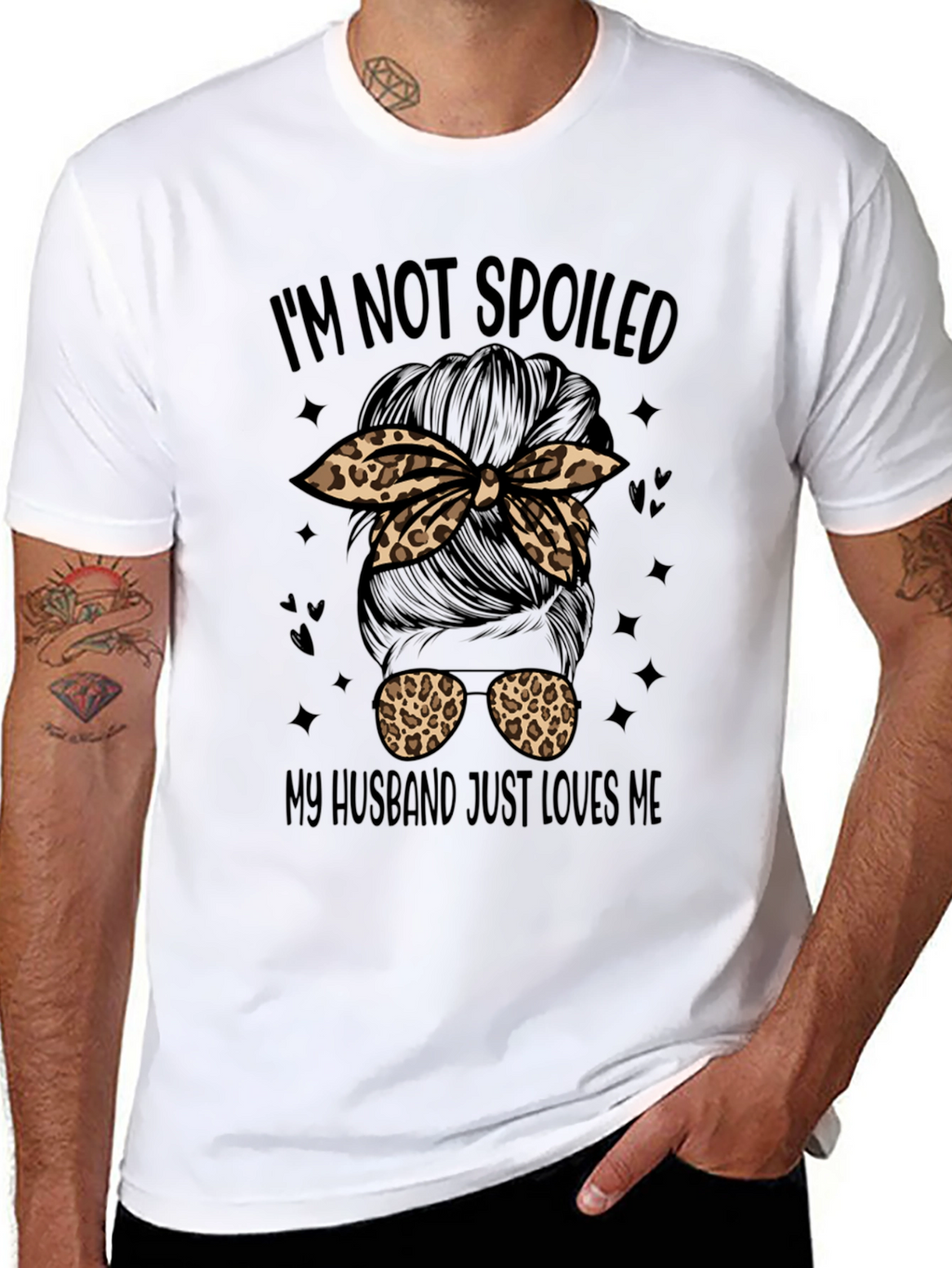 Im Not Spoiled Messy Bun T-Shirt