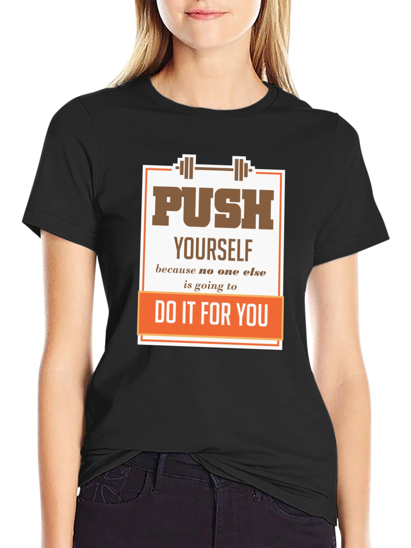 Motivational Gym T-Shirt: Push Yourself