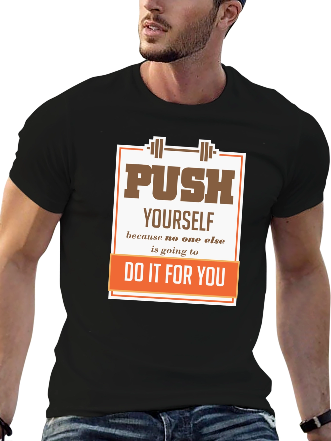 Motivational Gym T-Shirt: Push Yourself