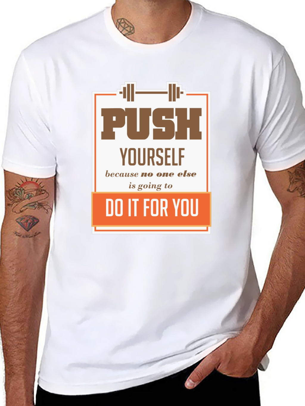 Motivational Gym T-Shirt: Push Yourself