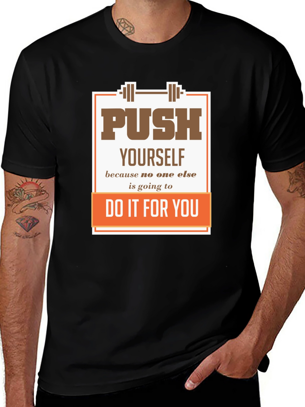 Motivational Gym T-Shirt: Push Yourself