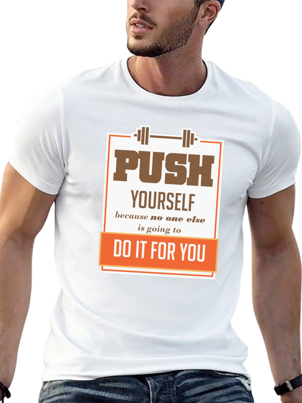 Motivational Gym T-Shirt: Push Yourself