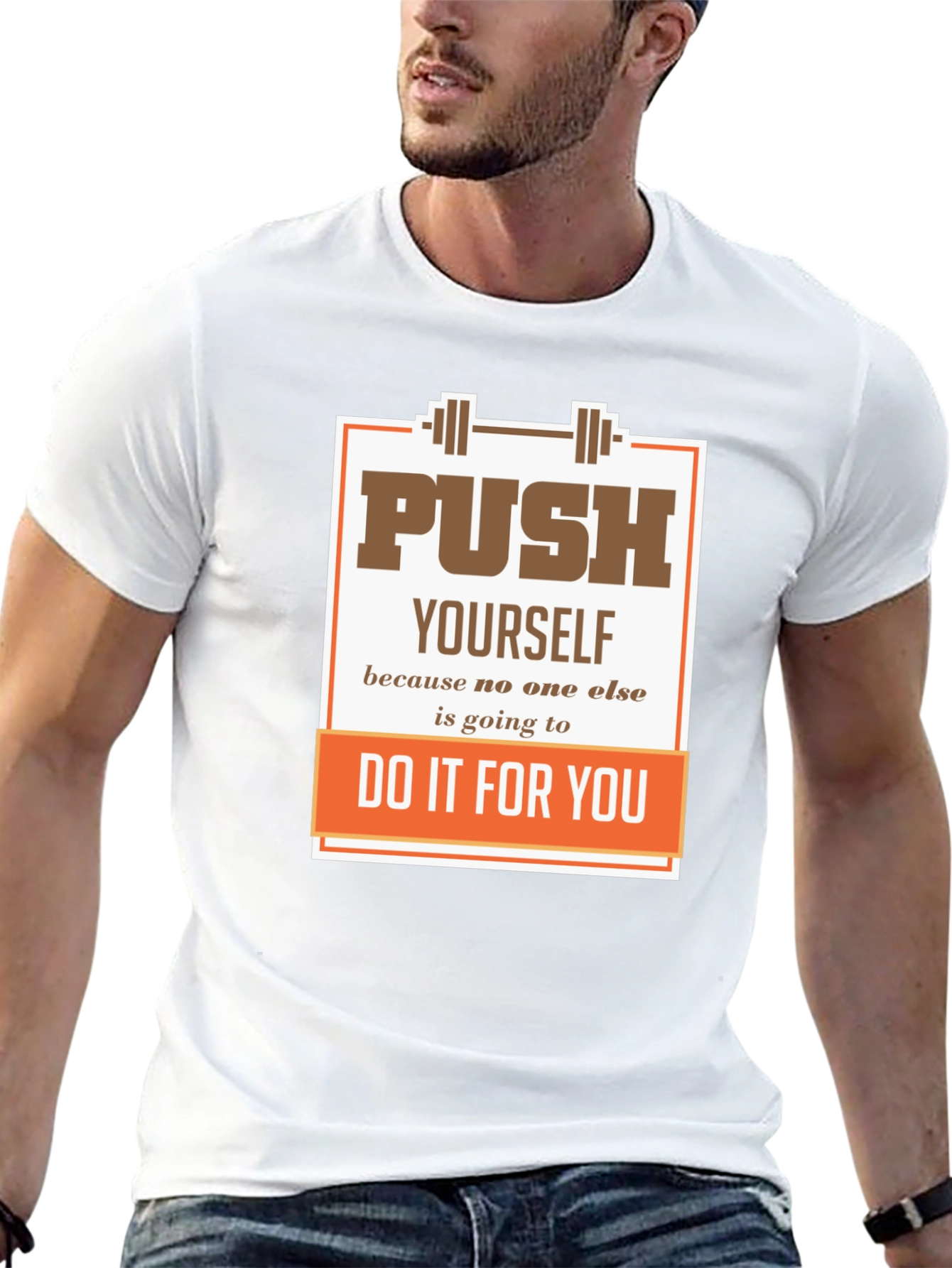 Motivational Gym T-Shirt: Push Yourself