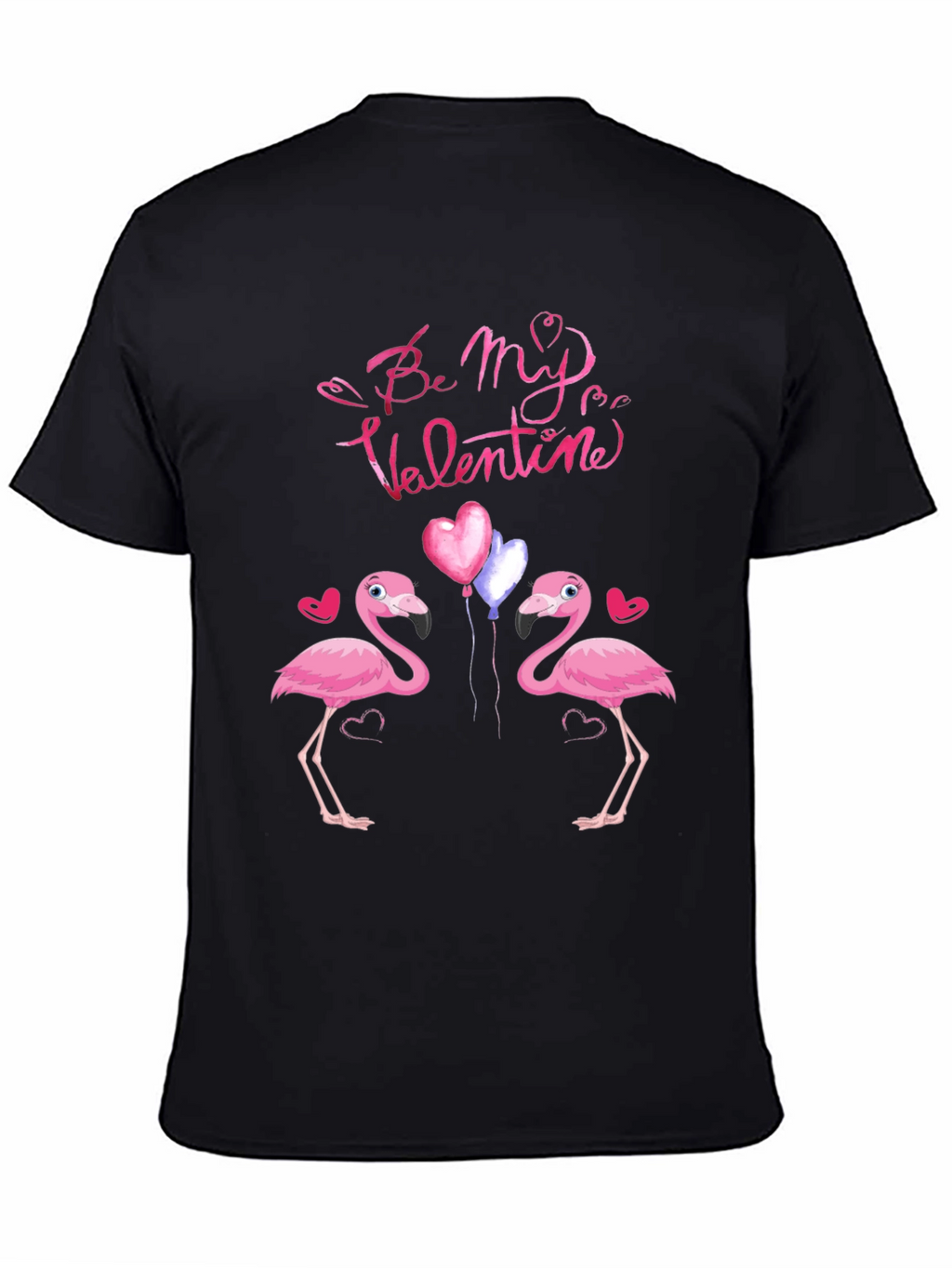 Flamingo Valentines Day Graphic T-Shirt