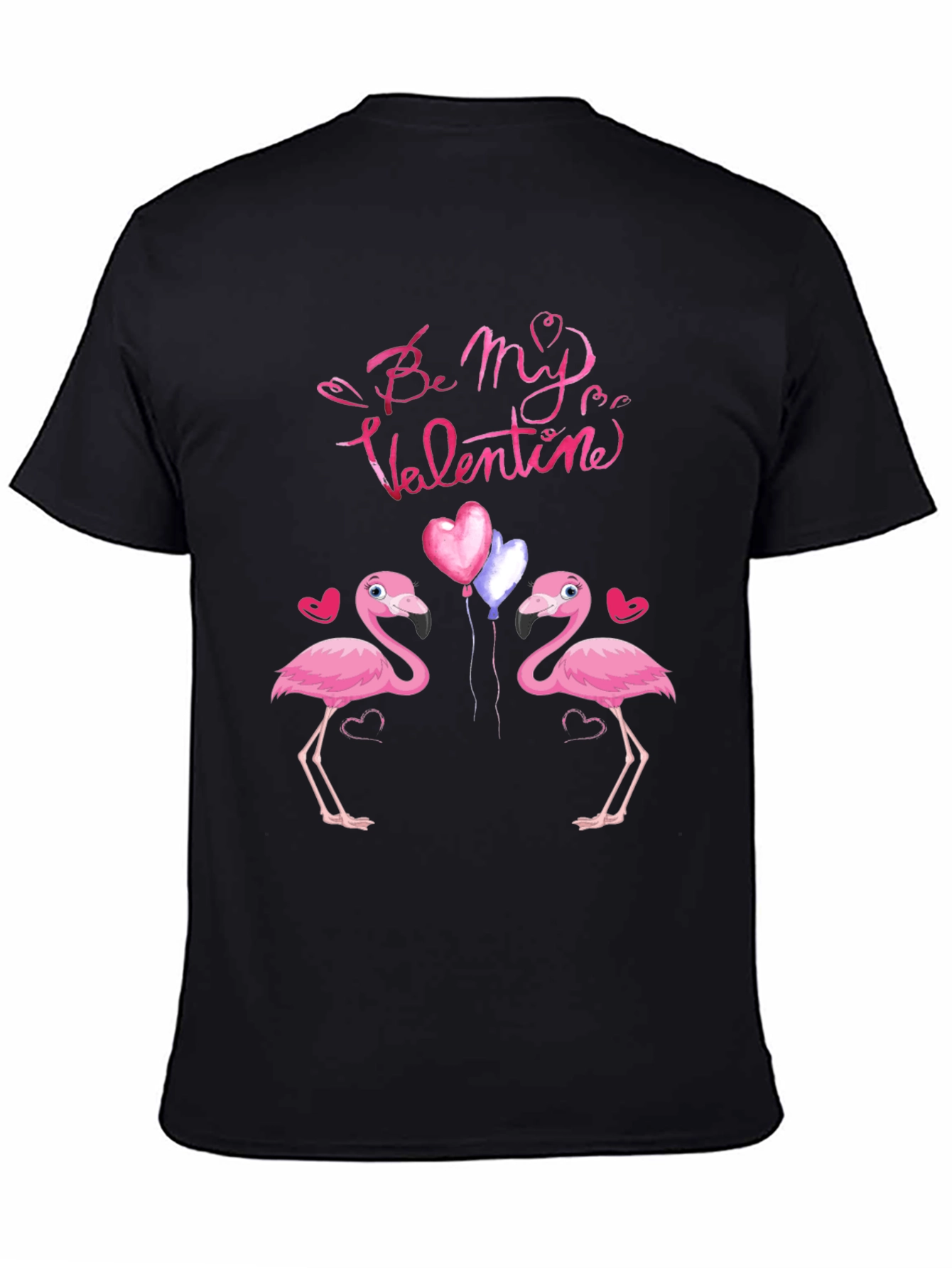 Flamingo Valentines Day Graphic T-Shirt