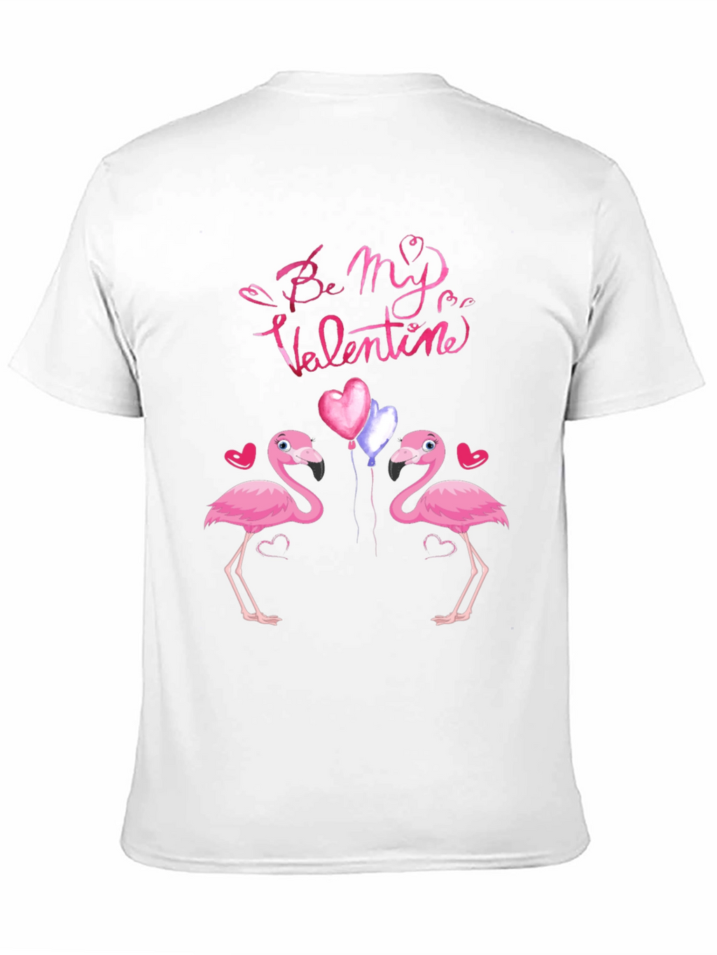 Flamingo Valentines Day Graphic T-Shirt