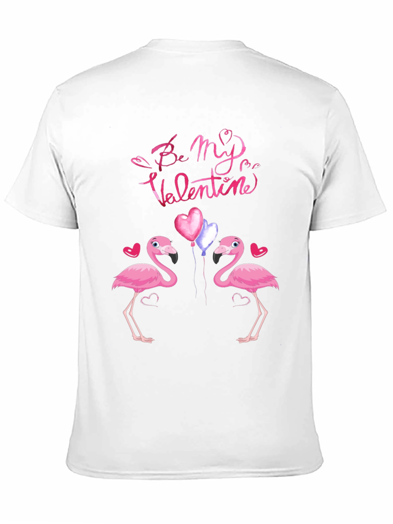 Flamingo Valentines Day Graphic T-Shirt