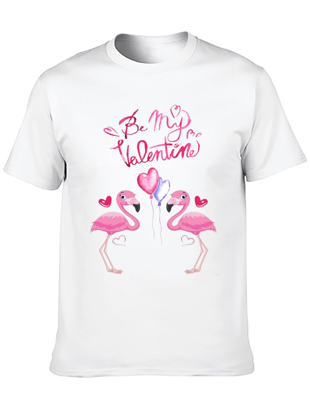 Flamingo Valentines Day Graphic T-Shirt