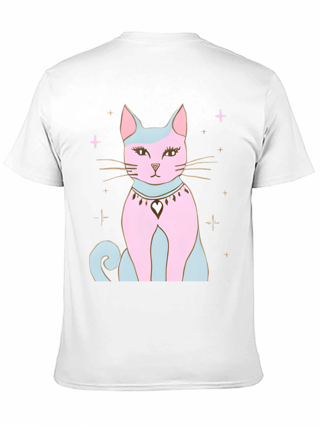 Mystical Cat Graphic Tee - Stylish Black T-Shirt