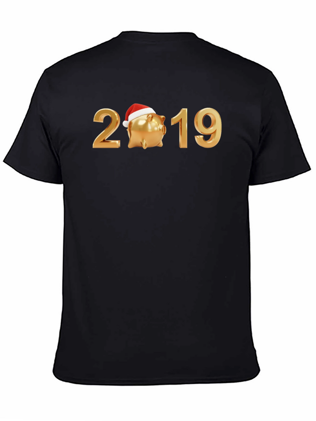 Festive 2019 Piggy Bank Graphic Tee - Black