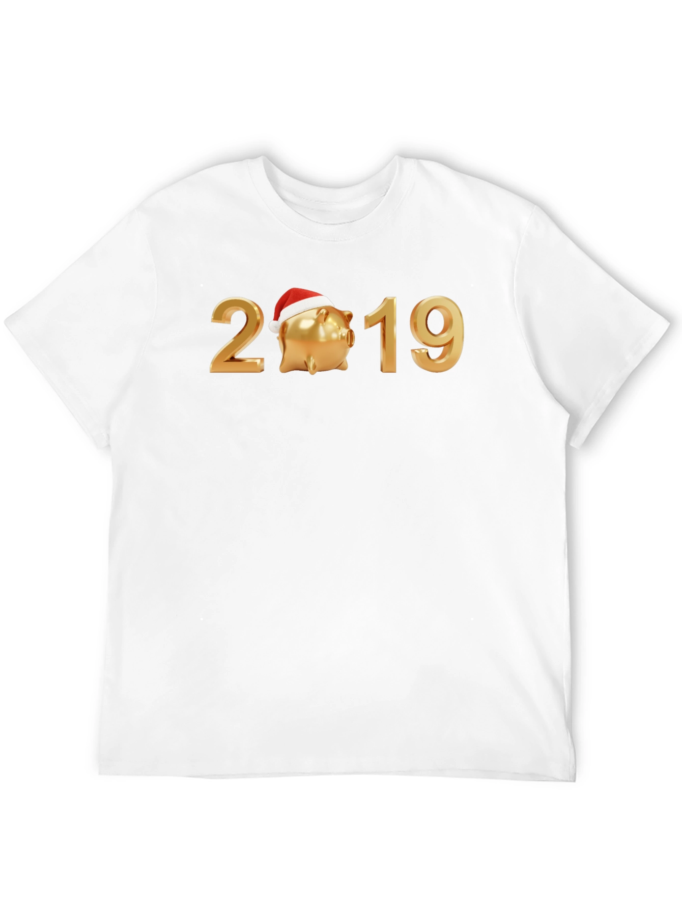 Festive 2019 Piggy Bank Graphic Tee - Black