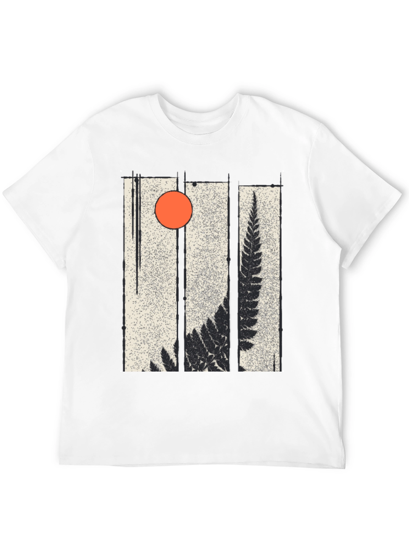 Fern & Sun Graphic Black T-Shirt