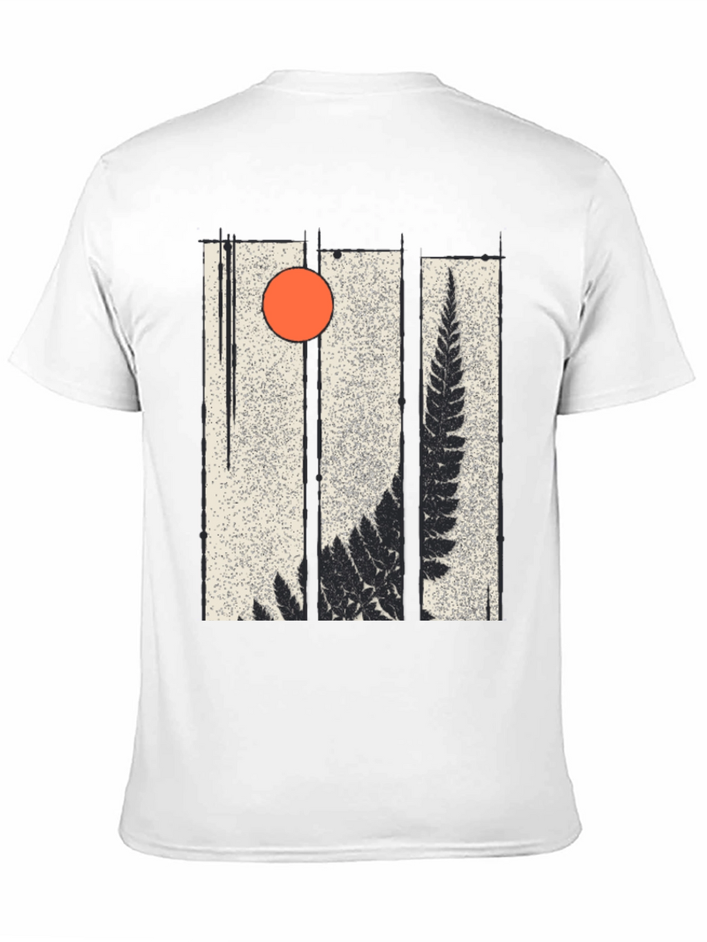 Fern & Sun Graphic Black T-Shirt