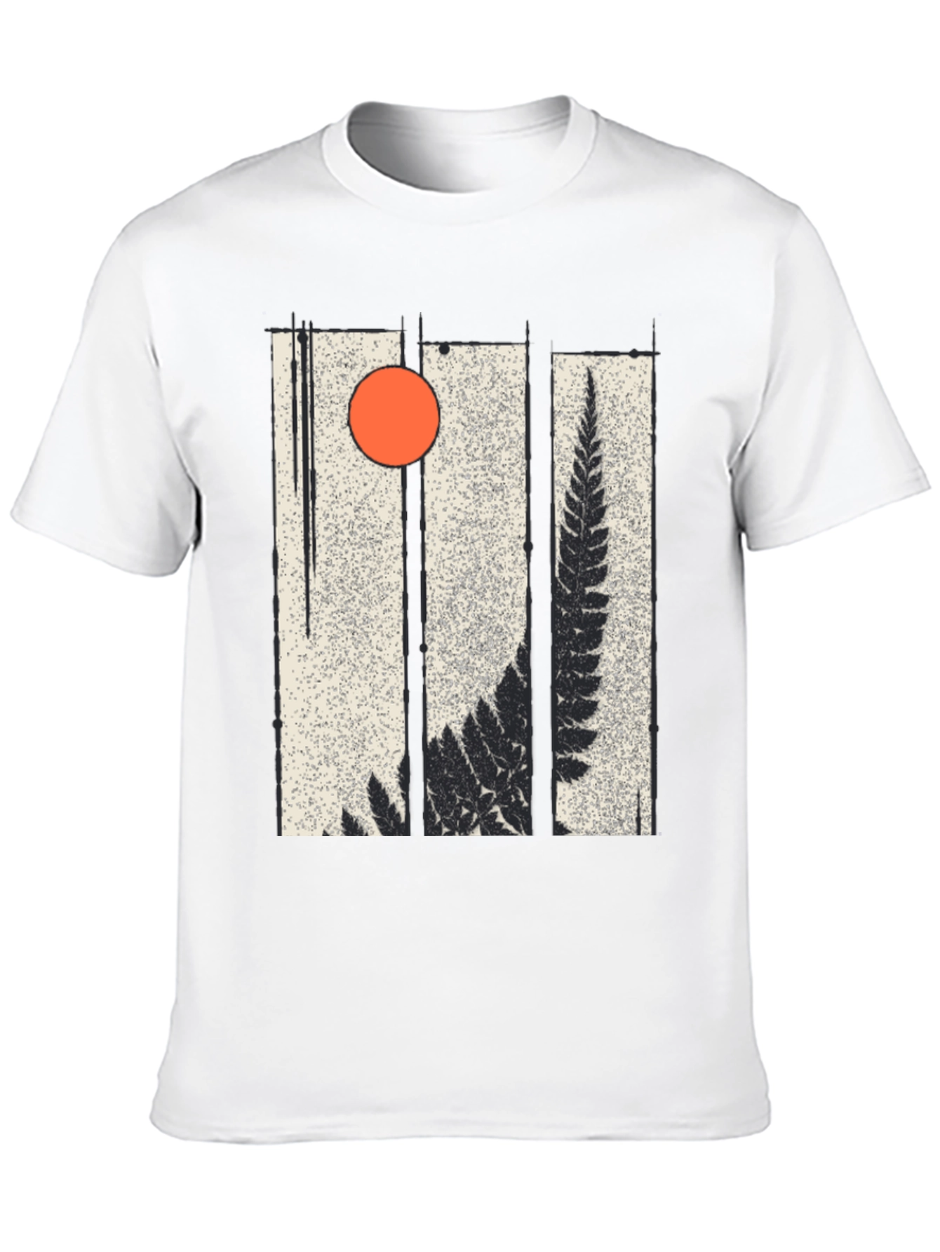 Fern & Sun Graphic Black T-Shirt