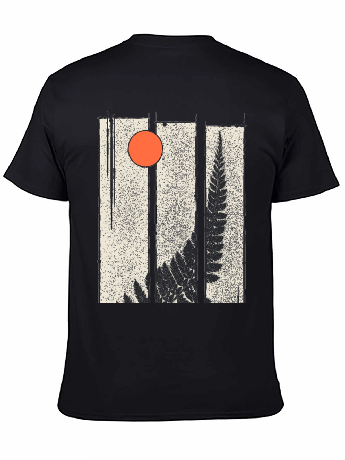 Fern & Sun Graphic Black T-Shirt