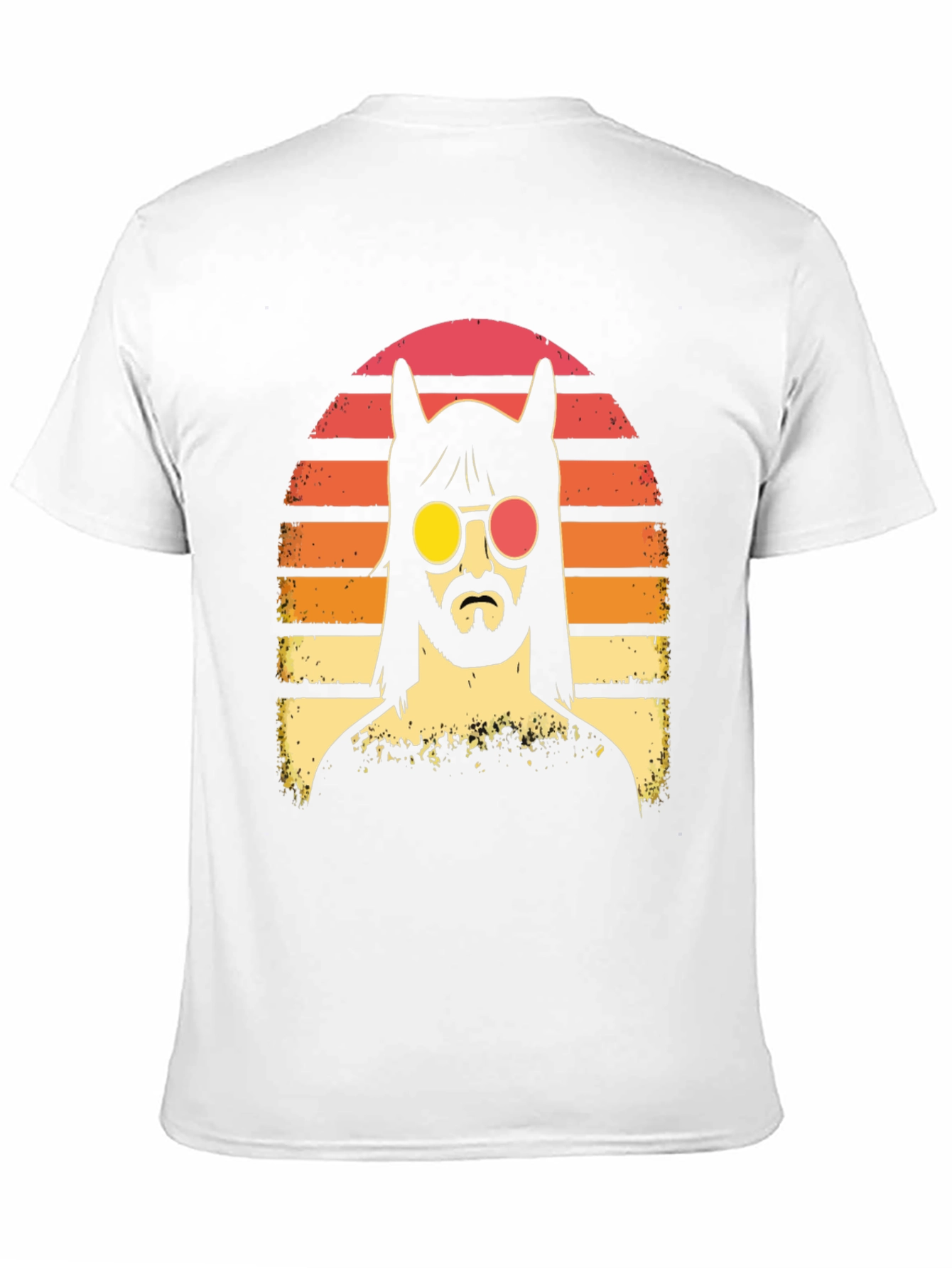 Retro Llama Sunset Graphic T-Shirt