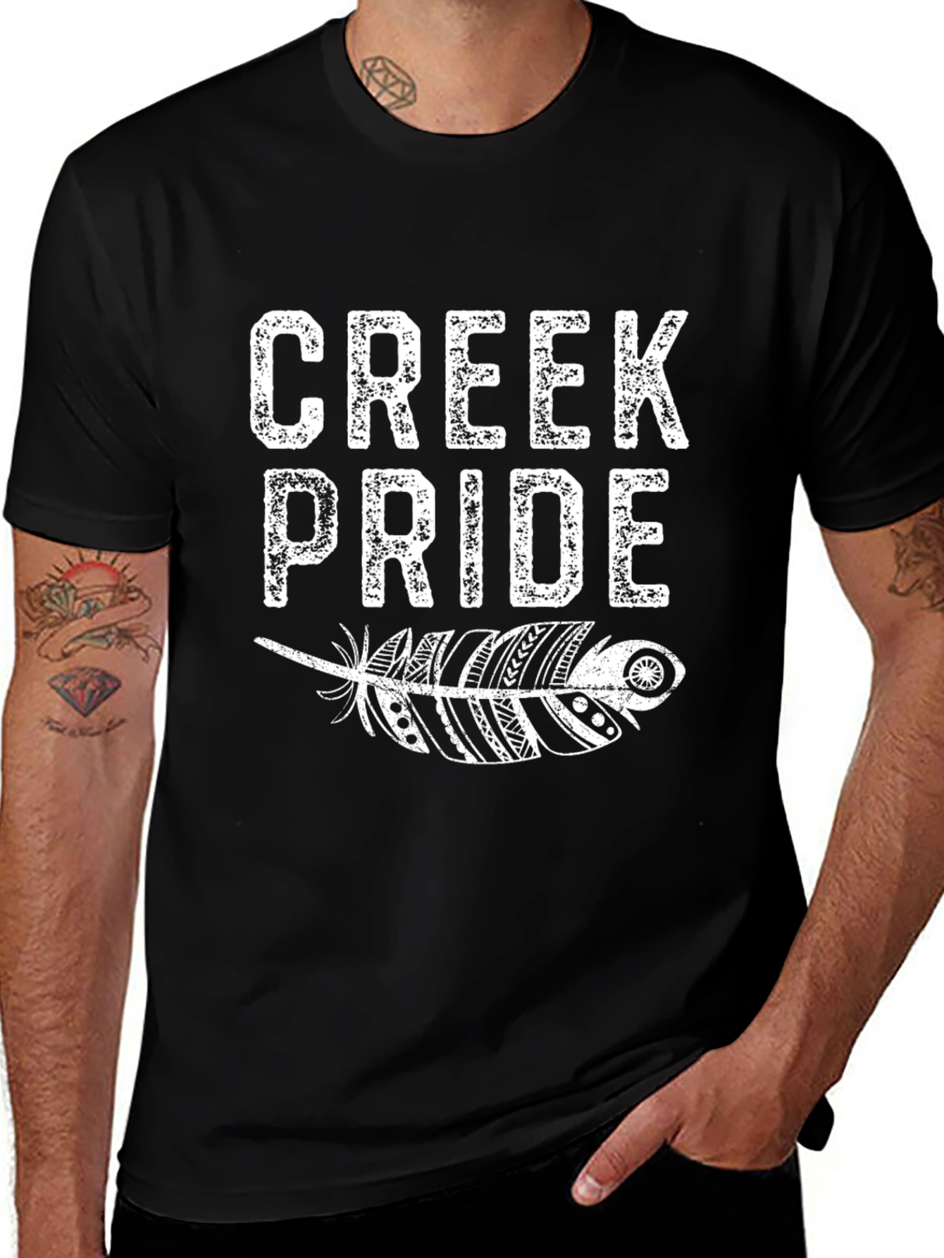 Creek Pride T-Shirt - Native American Inspired Design