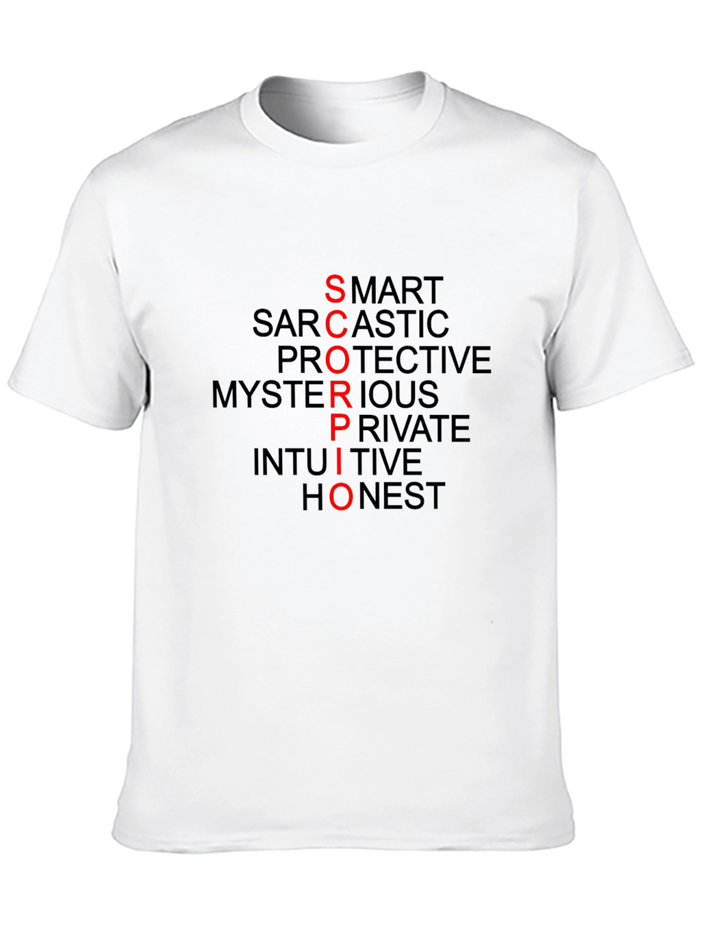 Scorpio Zodiac Sign Mens Black T-Shirt