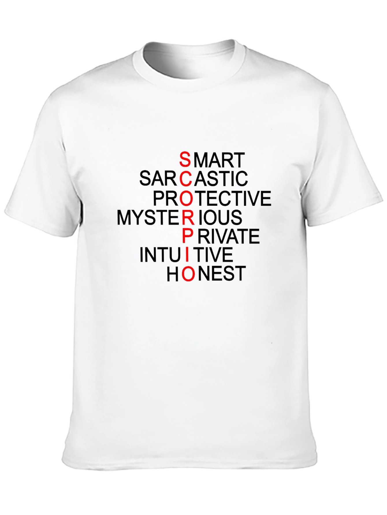 Scorpio Zodiac Sign Mens Black T-Shirt