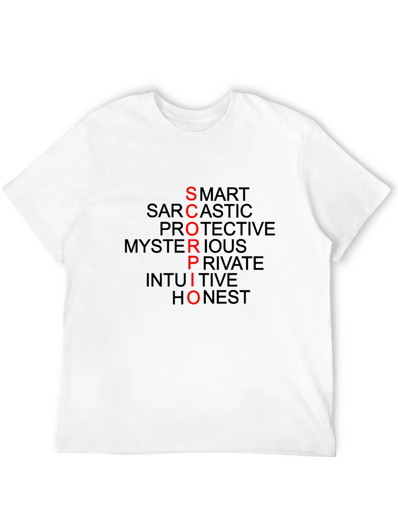 Scorpio Zodiac Sign Mens Black T-Shirt