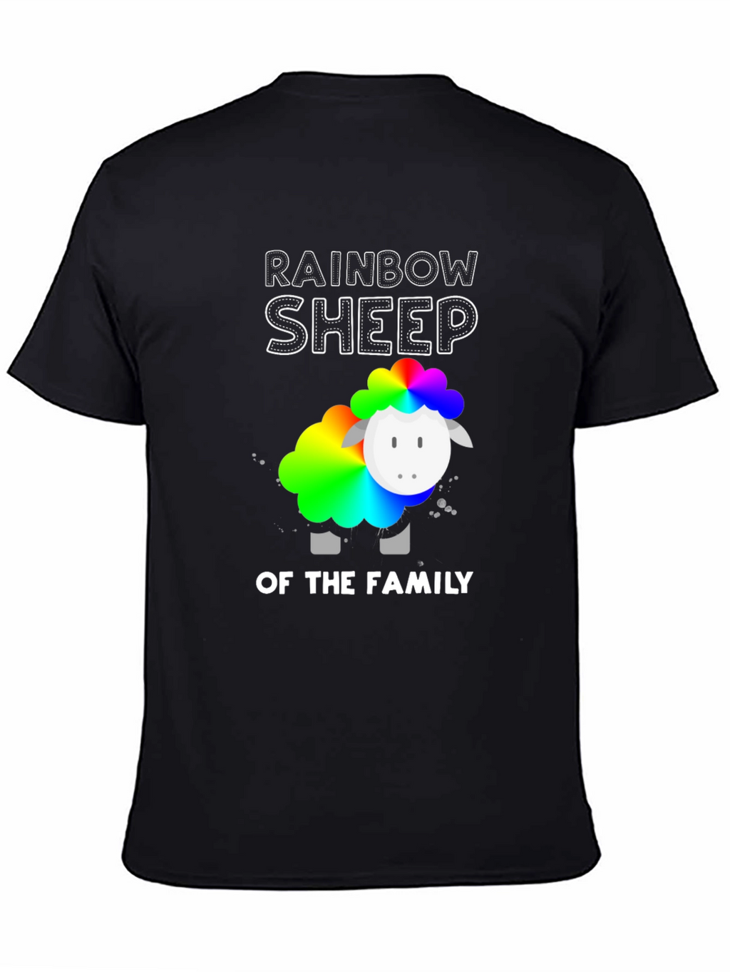 Rainbow Sheep of the Family Graphic T-Shirt