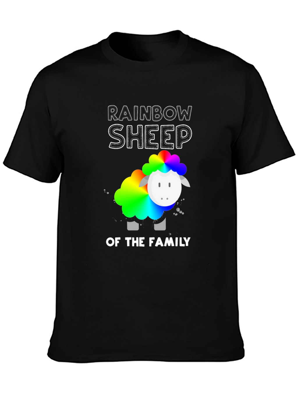 Rainbow Sheep of the Family Graphic T-Shirt