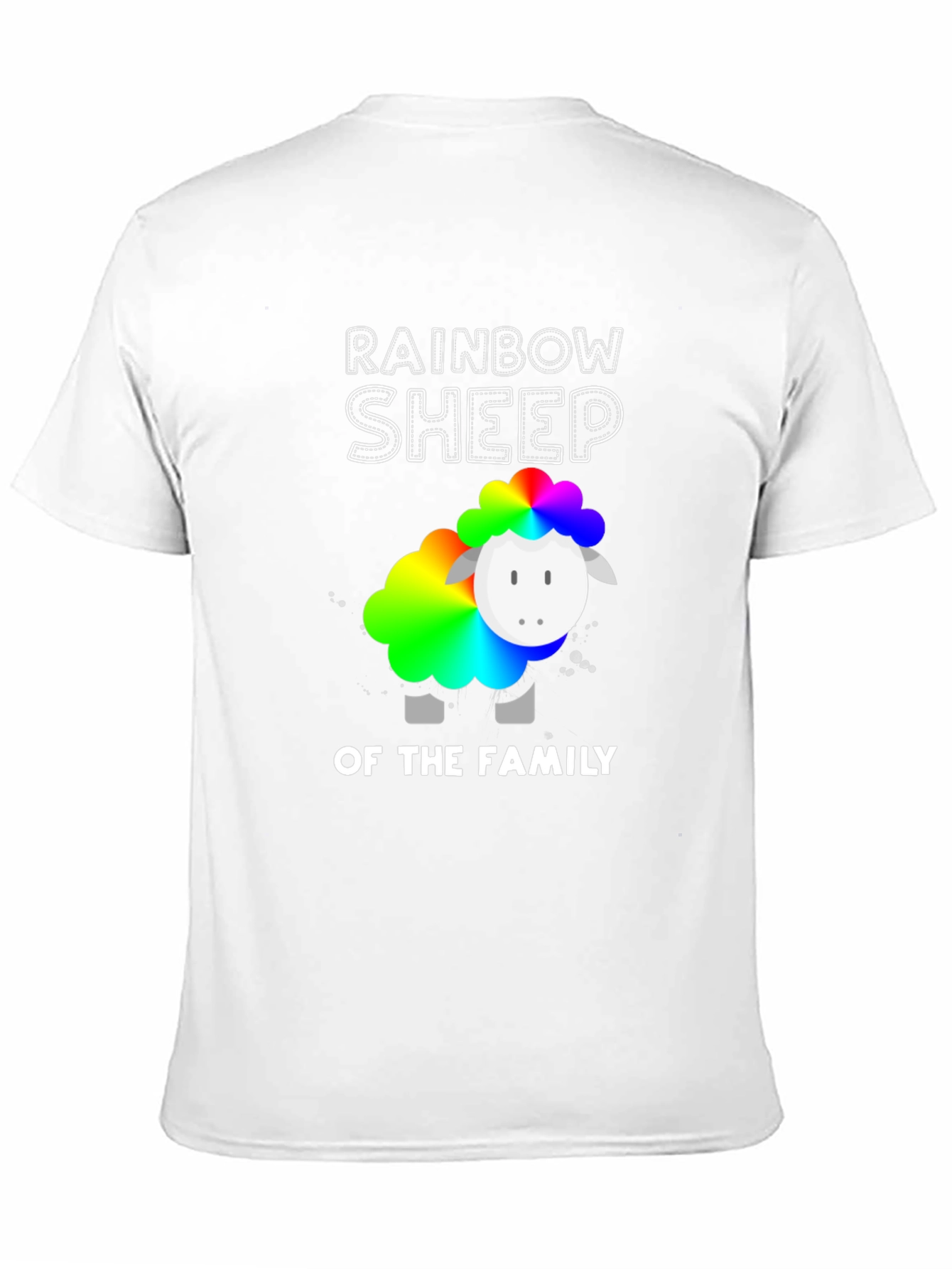 Rainbow Sheep of the Family Graphic T-Shirt