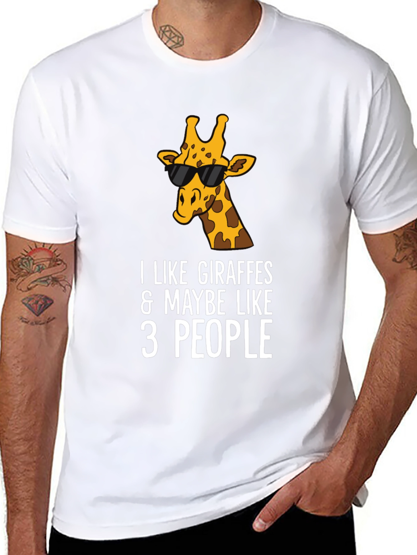 Giraffe Lover Tee: I Like Giraffes & Maybe Like 3 People T-Shirt