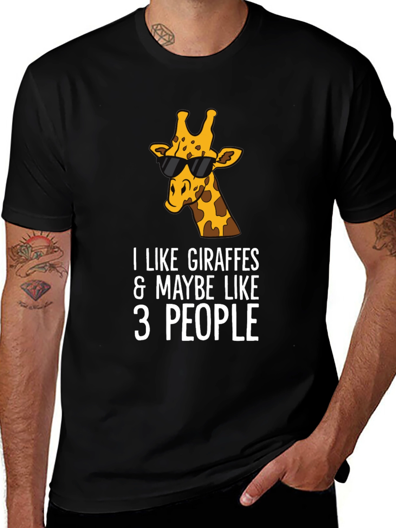 Giraffe Lover Tee: I Like Giraffes & Maybe Like 3 People T-Shirt
