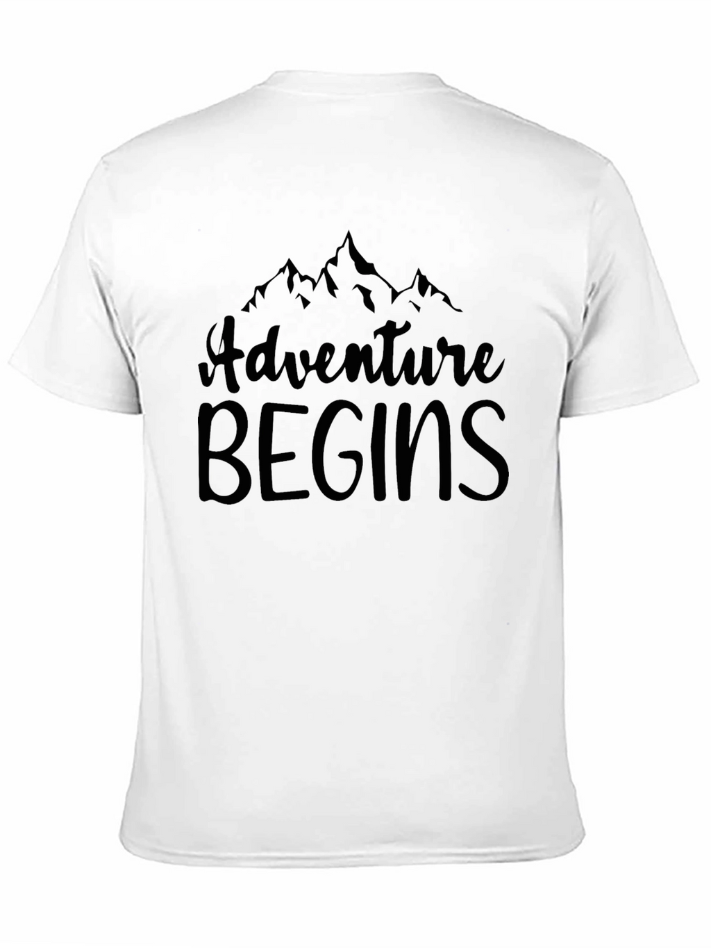 Adventure Begins Graphic Tee - Black T-Shirt
