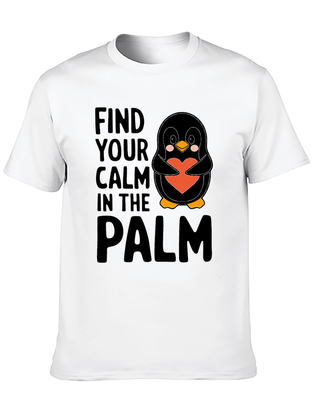 Penguin Heart T-Shirt - Find Your Calm