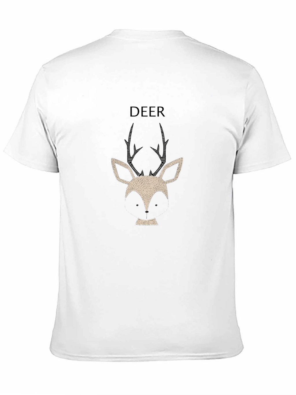 Deer Graphic Tee - Stylish Mens Black T-Shirt