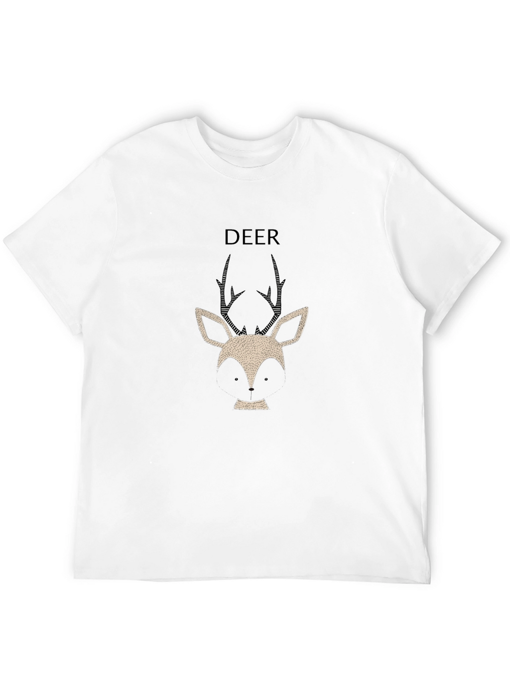 Deer Graphic Tee - Stylish Mens Black T-Shirt