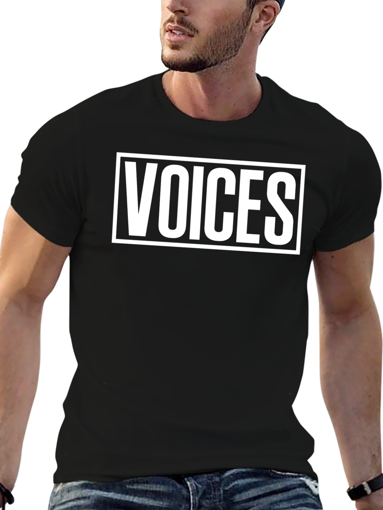 Voices Graphic Tee - Unisex Black T-Shirt